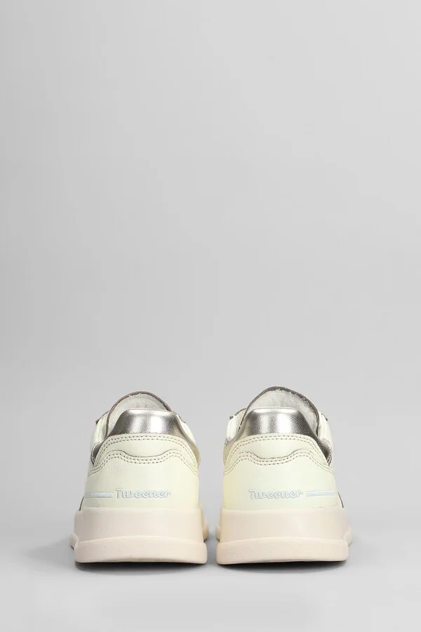 Tweener Sneakers In Beige Leather - Image 4