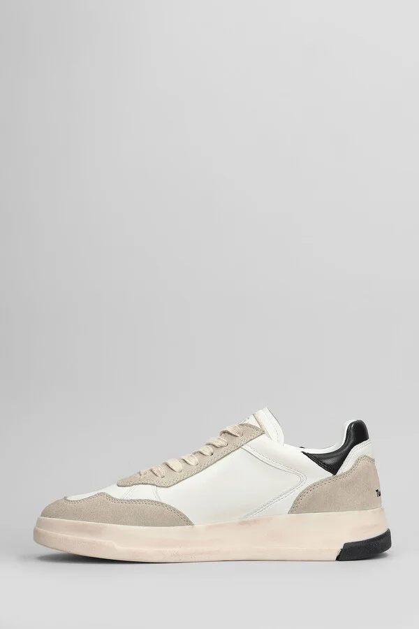 Tweener Sneakers In White Suede And Leather - Image 3