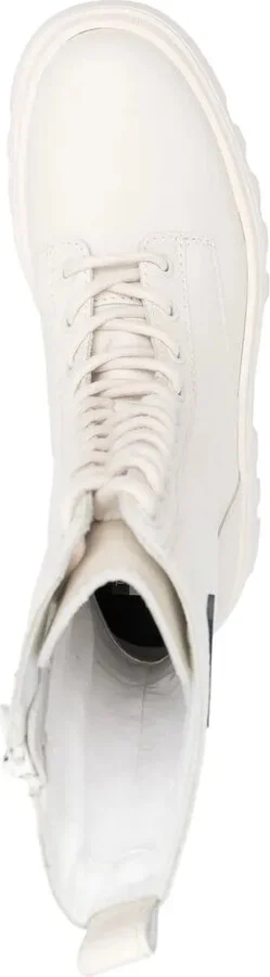 Twelve logo-patch leather boots - Image 3