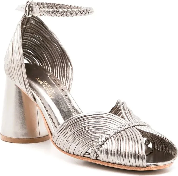 Twiggy metallic-effect sandals - Image 2