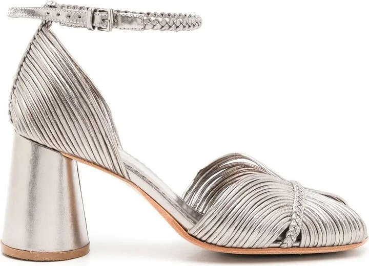 Twiggy metallic-effect sandals