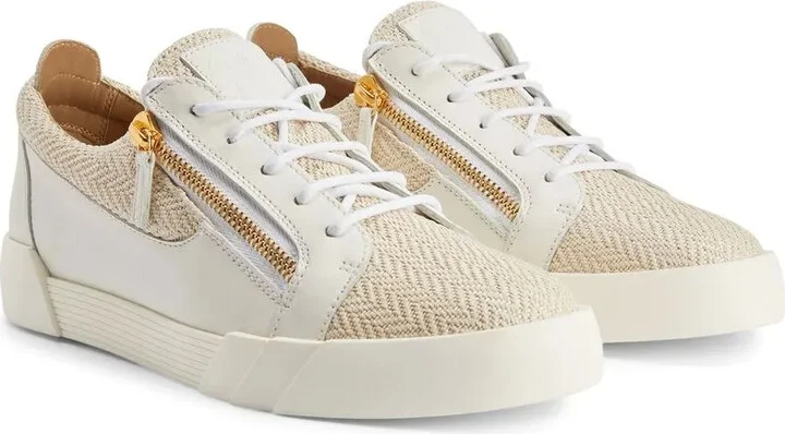 Twill-Weave Panelled Sneakers - Image 2