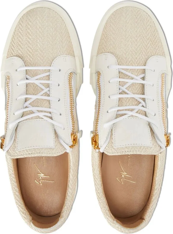 Twill-Weave Panelled Sneakers - Image 4