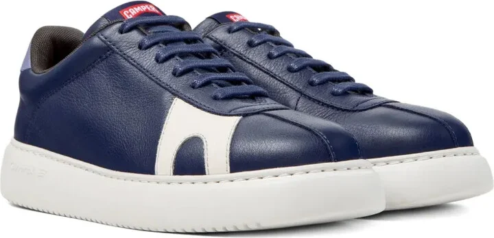 Twins leather panelled sneakers - Image 2