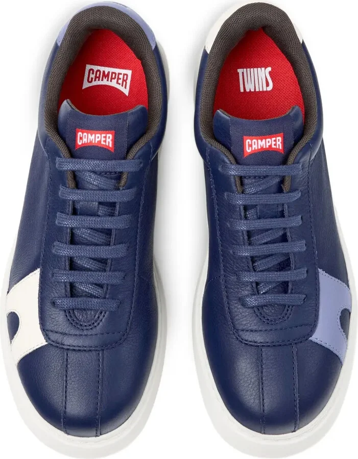 Twins leather panelled sneakers - Image 4