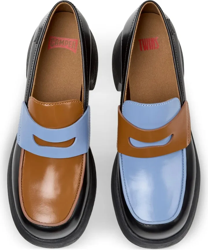 Twins leather platform loafers - Image 3