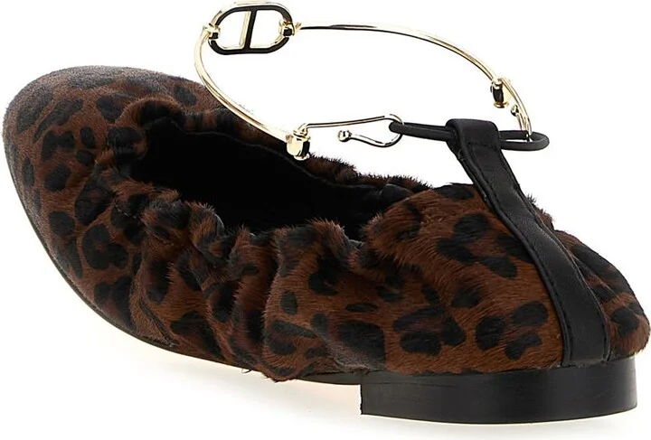 Twinset Animal Print Ballet Flats - Image 3