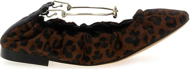 Twinset Animal Print Ballet Flats