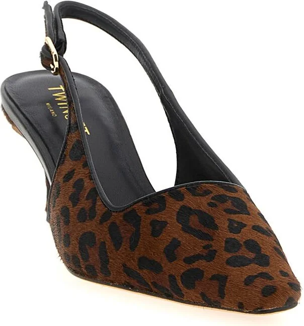 Twinset Animal Print Slingbacks - Image 2