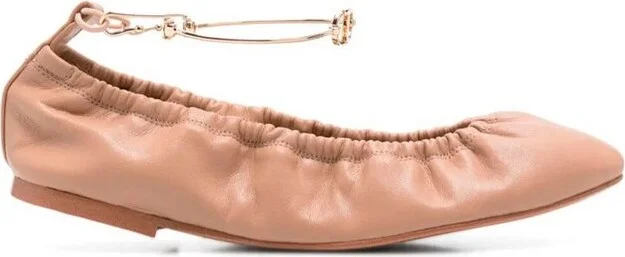 TWINSET Ankle Strap Ballet Flats