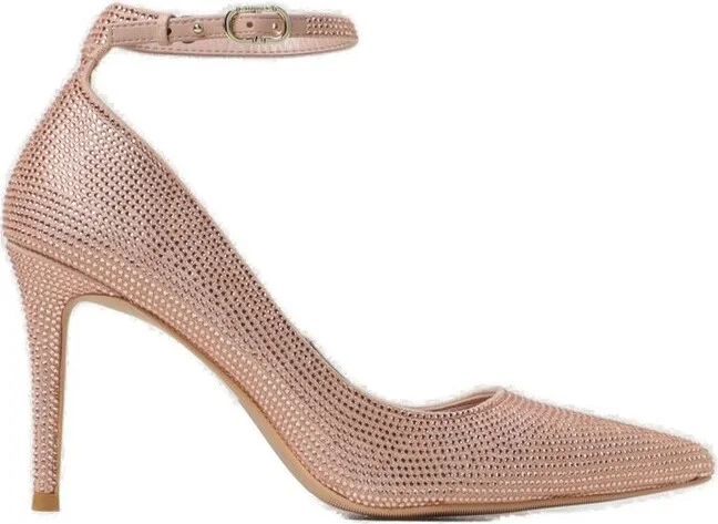 TWINSET Buckled Embellished Pumps