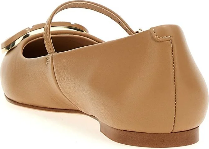 Twinset 'Oval T' Ballet Flats - Image 3