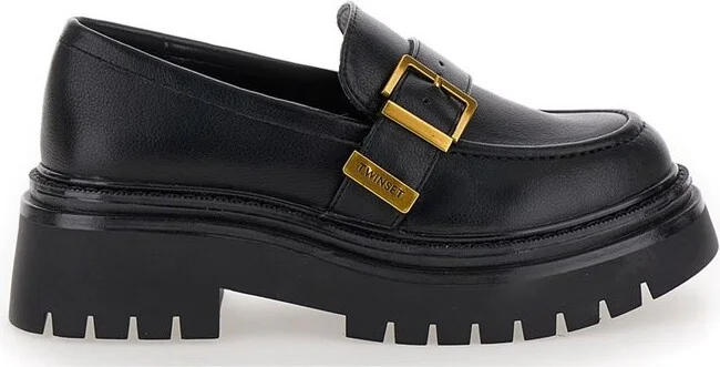 TWINSET Oval T Chunky Sole Loafers