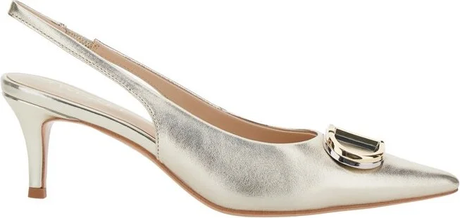 TWINSET Oval-T Slingback Pumps