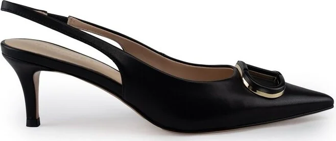 TWINSET Oval-T Slingback Pumps