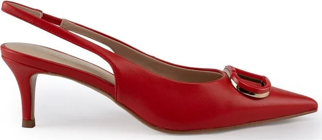 TWINSET Oval-T Slingback Pumps