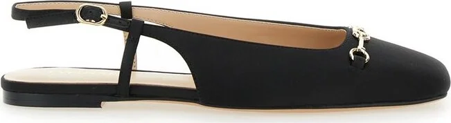 TWINSET Satin Slingback Ballet Flats