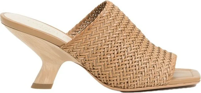 TWINSET Woven Detailed Mule Sandals