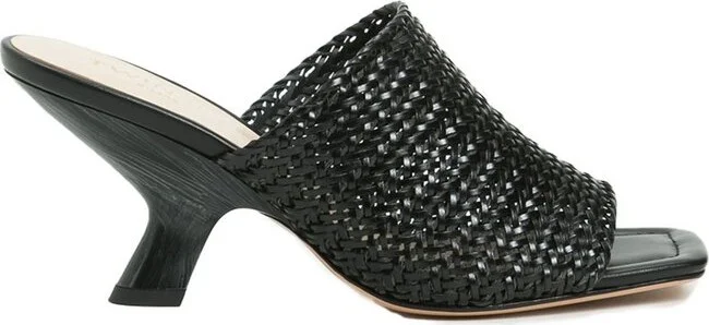 TWINSET Woven Detailed Mule Sandals