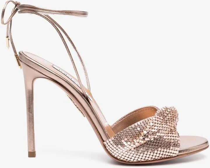 Twist 105 Sandals in Metallic Nappa Leather