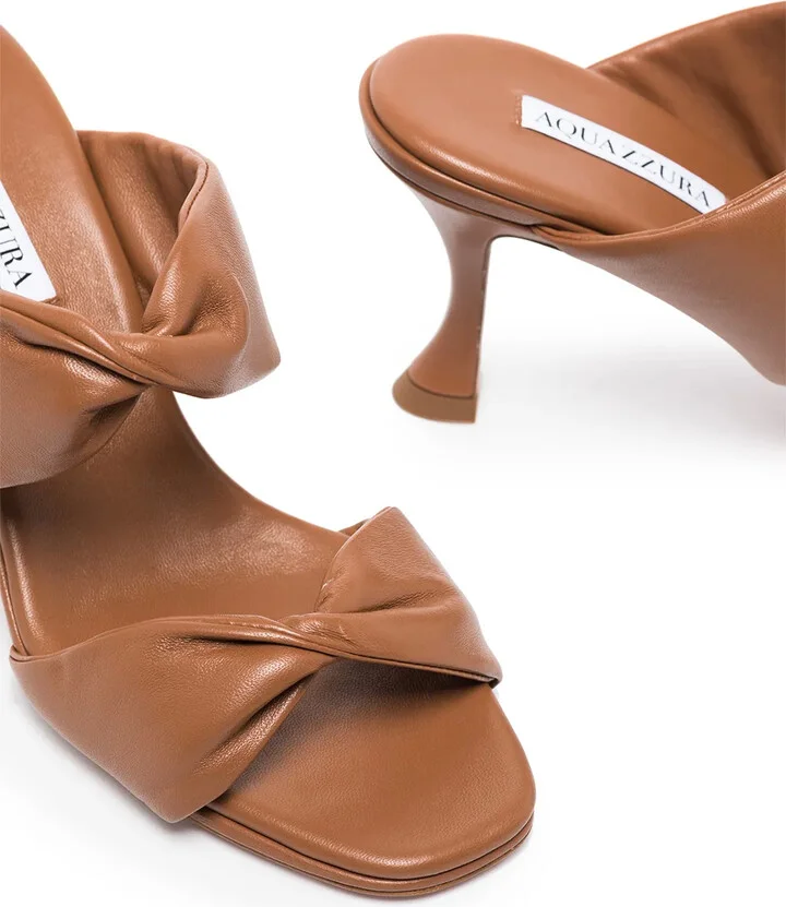 Twist 75mm leather mules - Image 2
