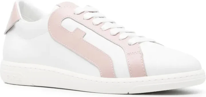 Twist Arch-motif leather sneakers - Image 2