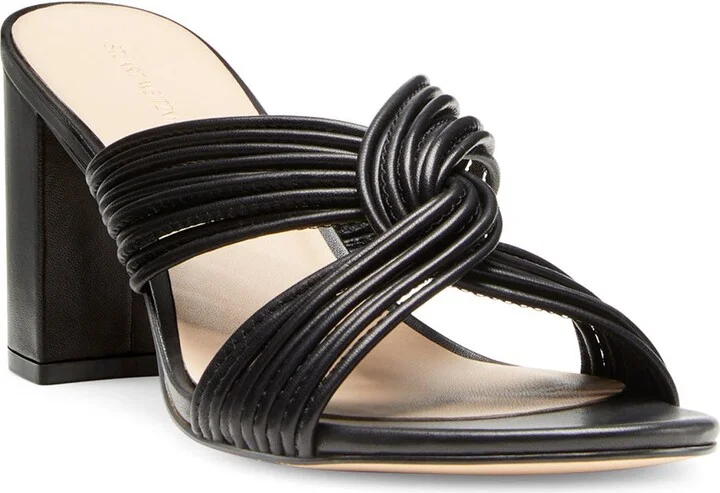 Twist Block Heel Slide Sandal