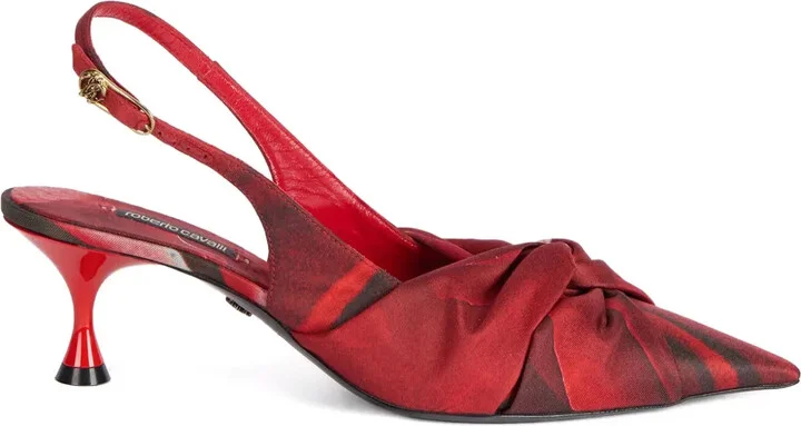 Twist-Detail Slingback Pumps