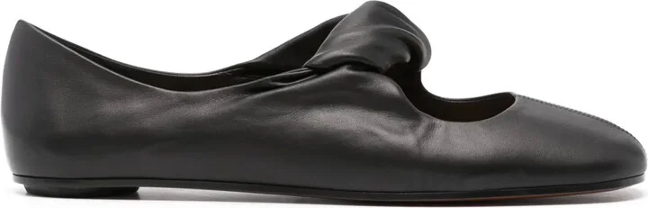 Twist-Detailing Ballet Flats
