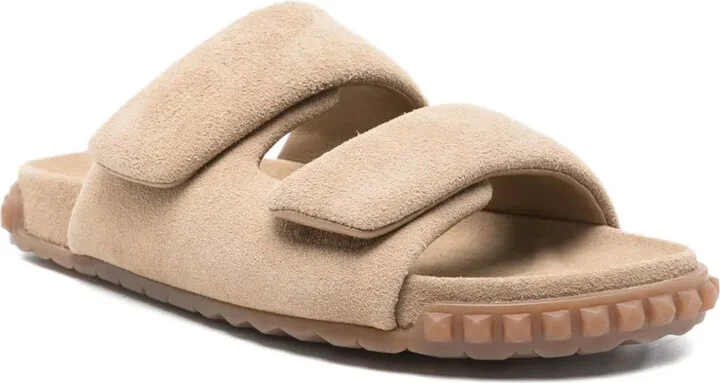 Twist double-strap suede sandals - Image 2