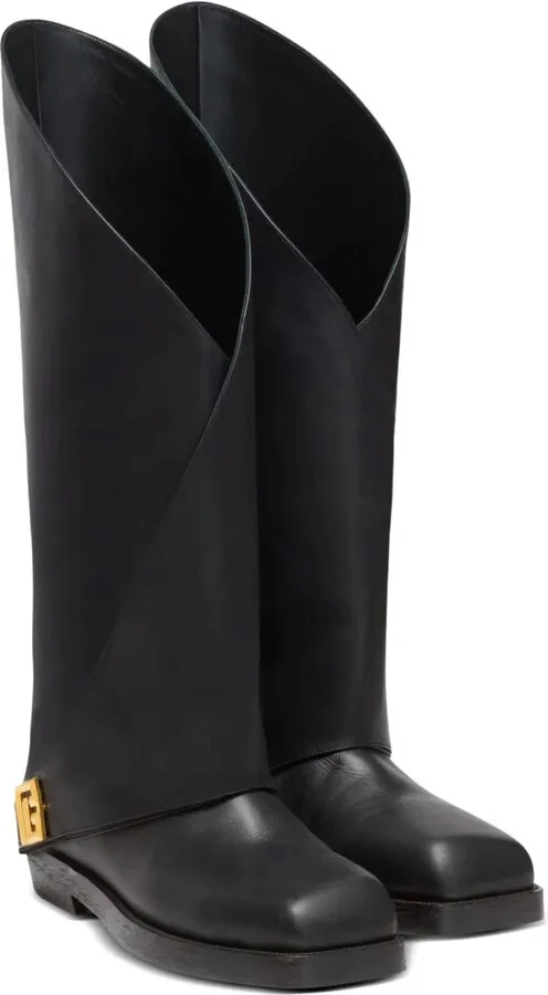 Twist flat leather boots - Image 2