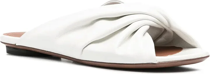 Twist Front Leather Sandals - Image 2