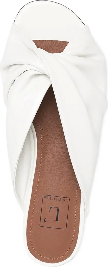 Twist Front Leather Sandals - Image 4