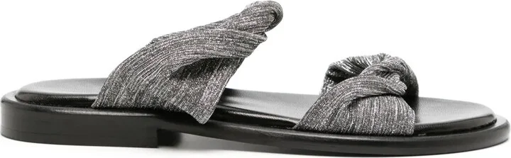 Twist Glitter flat slides