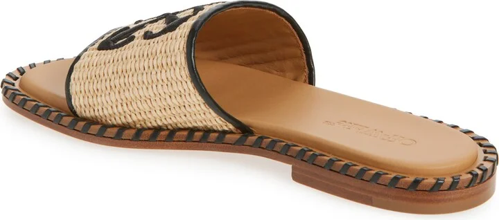 Twist Raffia Arrow Slide Sandal - Image 2