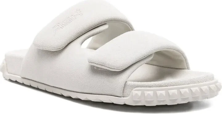 Twist slip-on suede slide sandals - Image 2