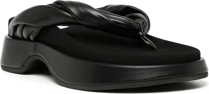 Twist-Strap Platform Flip Flops - Image 2