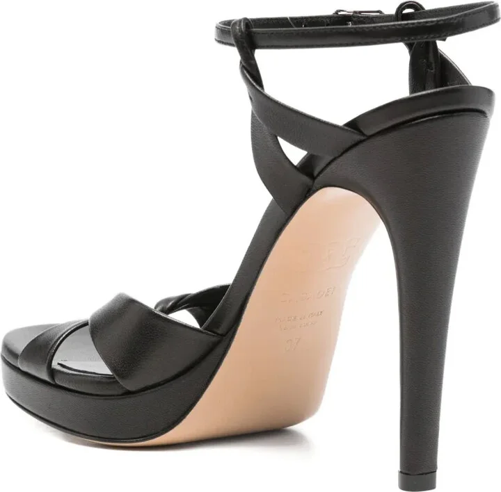 Twist-Strap Platform Sandals - Image 3