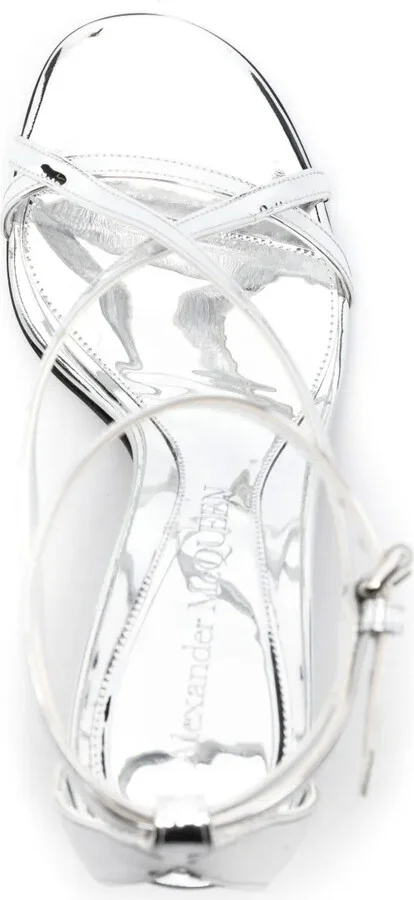 Twisted Armadillo 95mm patent sandals - Image 4