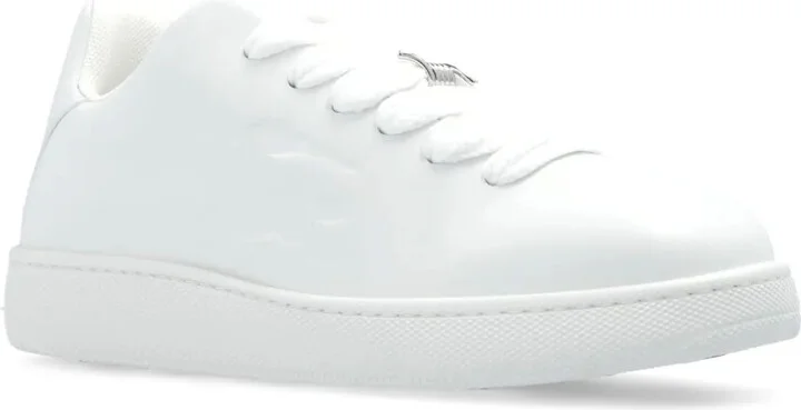 Twisted Metal Detail Leather Sneakers - Image 2
