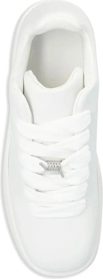 Twisted Metal Detail Leather Sneakers - Image 4