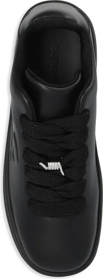 Twisted Metal Detail Leather Sneakers - Image 4