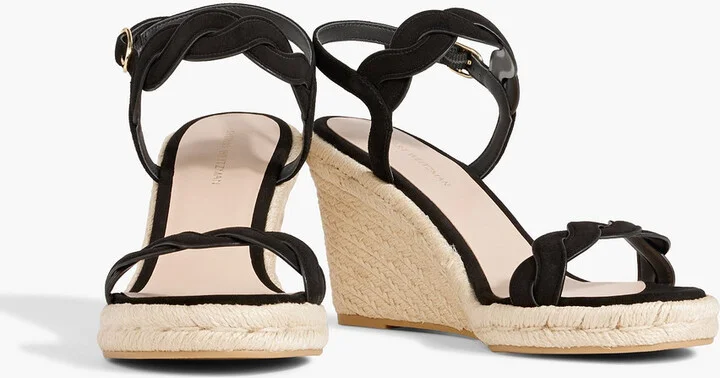 Twisted suede espadrille wedge sandals - Image 2