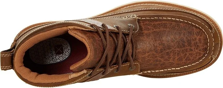 Twisted X MCA0043 Men's Shoes Distressed Saddle/Cognac : 13 W, Leather - Image 2