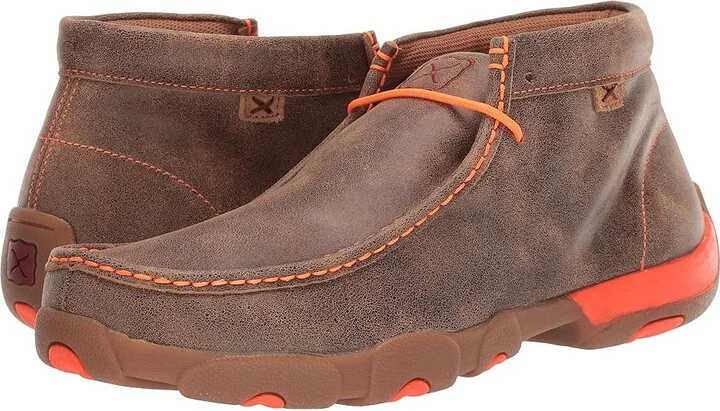 Twisted X MDM0019 Men's Boots Bomber/Neon Orange : 9 M, Leather