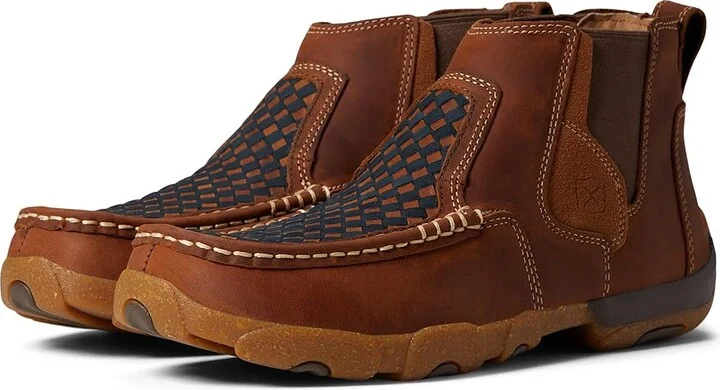 Twisted X MDMG005 Men's Shoes Woven Multi/Oiled Saddle : 11 M, Leather
