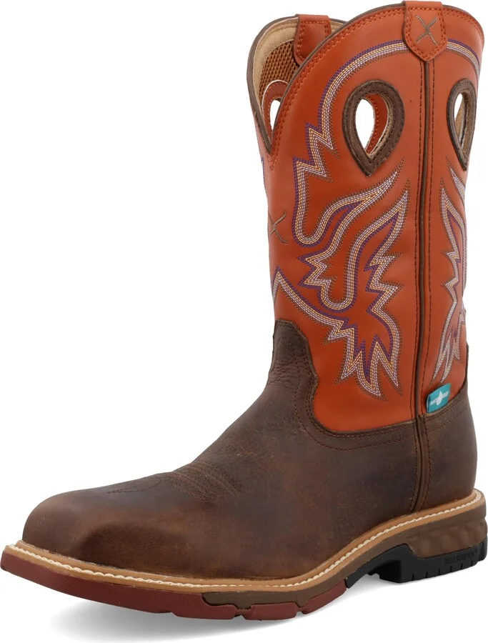 Twisted X Men's 12" Pull On Nano Composite Toe Waterproof Western Work Boot