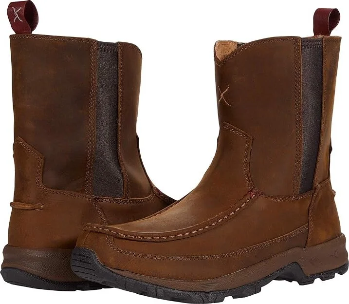 Twisted X MHKB003 Men's Shoes Distressed Saddle/Saddle : 7 M, Leather