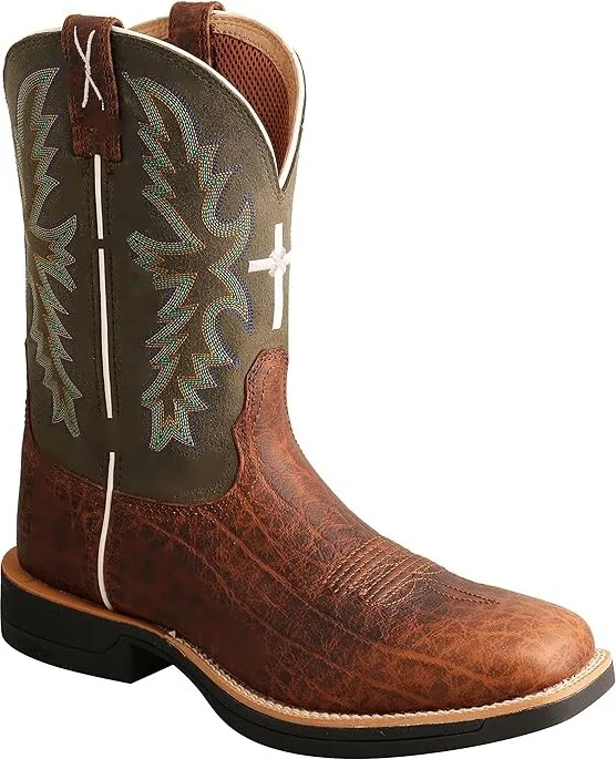 Twisted X MXW0004 Men's Shoes Brown/Green : 11.5 D, Leather - Image 2