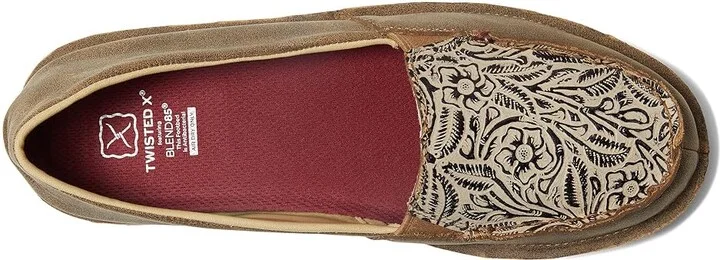 Twisted X WCL0019 - Slip-On Loafer Women's Shoes Bomber/Light Taupe : 6.5 M, Leather - Image 2